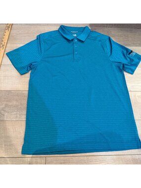 CUTTER & BUCK MENS LARGE TURQUOISE GOLF POLO NWOT SANDESTIN RAVEN
